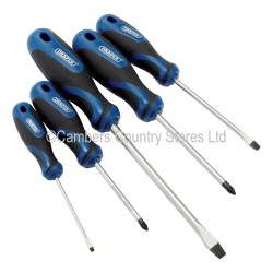 Draper Screwdriver Set Soft Grip 5 Piece